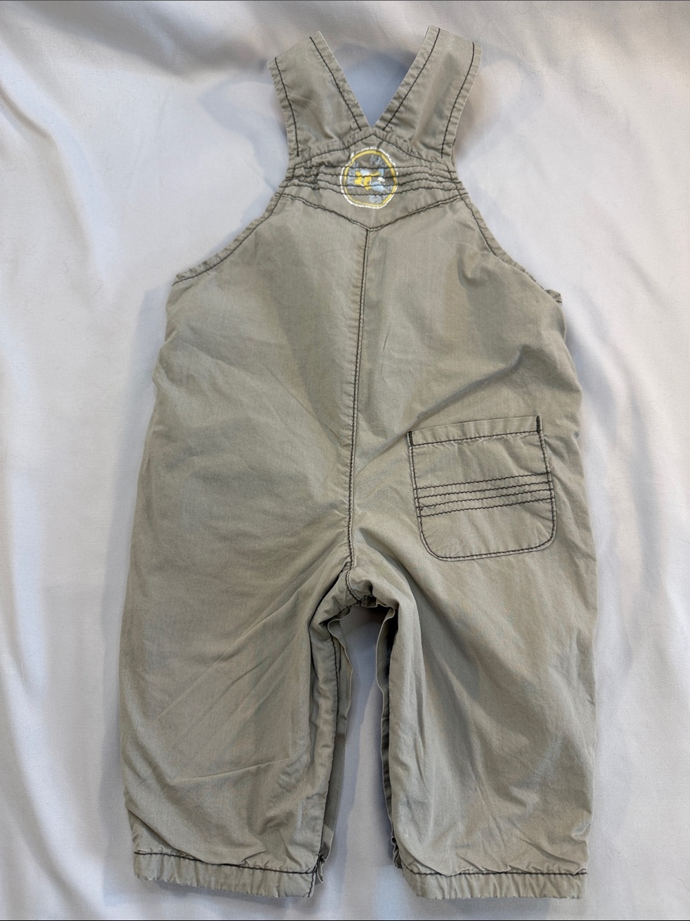 Marks & Spencer Grey Overalls with Yellow Accent - Picture 3 of 3